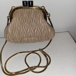 Miu miu belle mini crossbody clutch bag